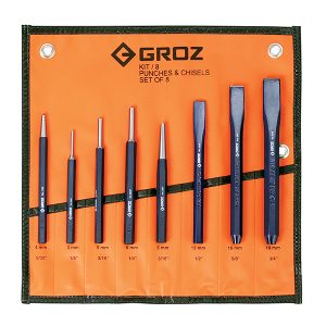 Groz RAKIT8SL 8pc punch & chisel set