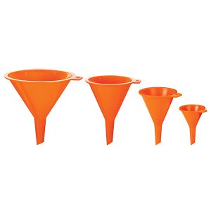Groz ZFNL4ST 4pc Plastic Funnel Set