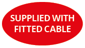  SUPPLIED WITH FITTED CABLE