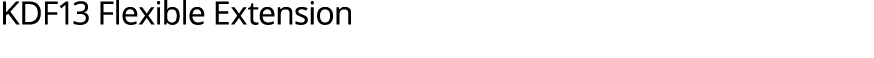 KDF13 Flexible Extension